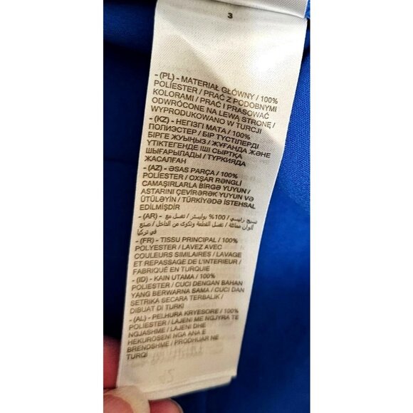 Blue LCW Vision Belted Short Sleeve Shirt Dress Size 42‎ - US 11-12 - Picture 12 of 12